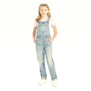 Cat & Jack Classic Blue Denim Overalls | Fall | Trendy | Casual | Cotton